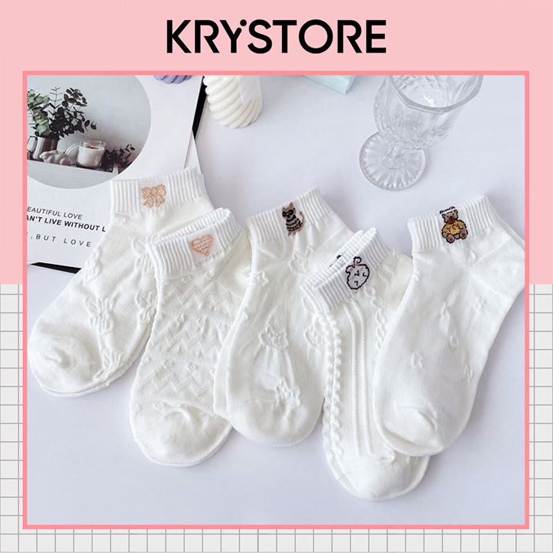 Set tất vớ ngắn cổ thỏ Bunny dày dặn chất đẹp SN22