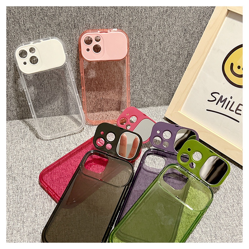 Macaron Ốp Điện Thoại Nắp Gập Tráng Gương 2 Trong 1 Cho mi 13 12t 12 11 lite poco f5 x4 gt f4 m4 pro m3 f3 redmi note 12 10
