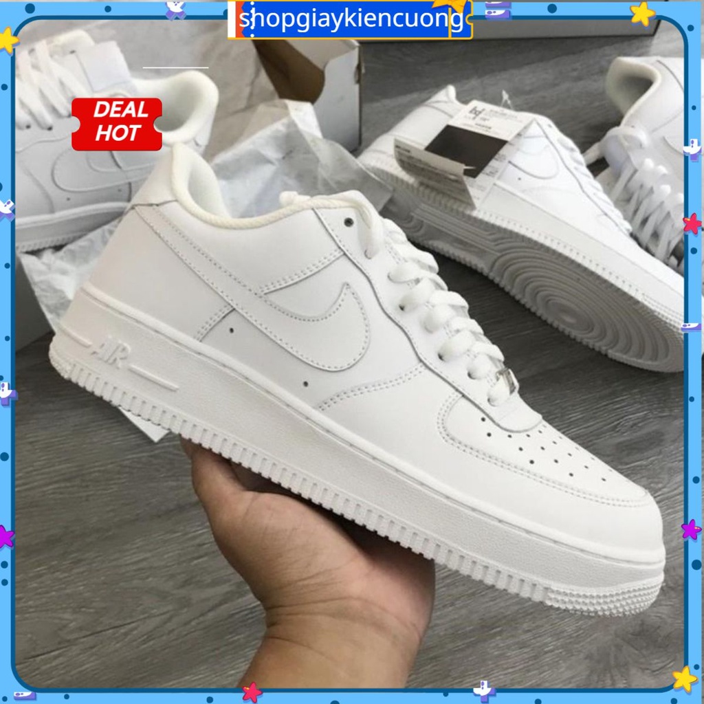 Giày _Nike Air Force 1, AF1 trắng đế Air, Cao Cấp Nhất full box bill phụ kiện tặng box bảo vệ
