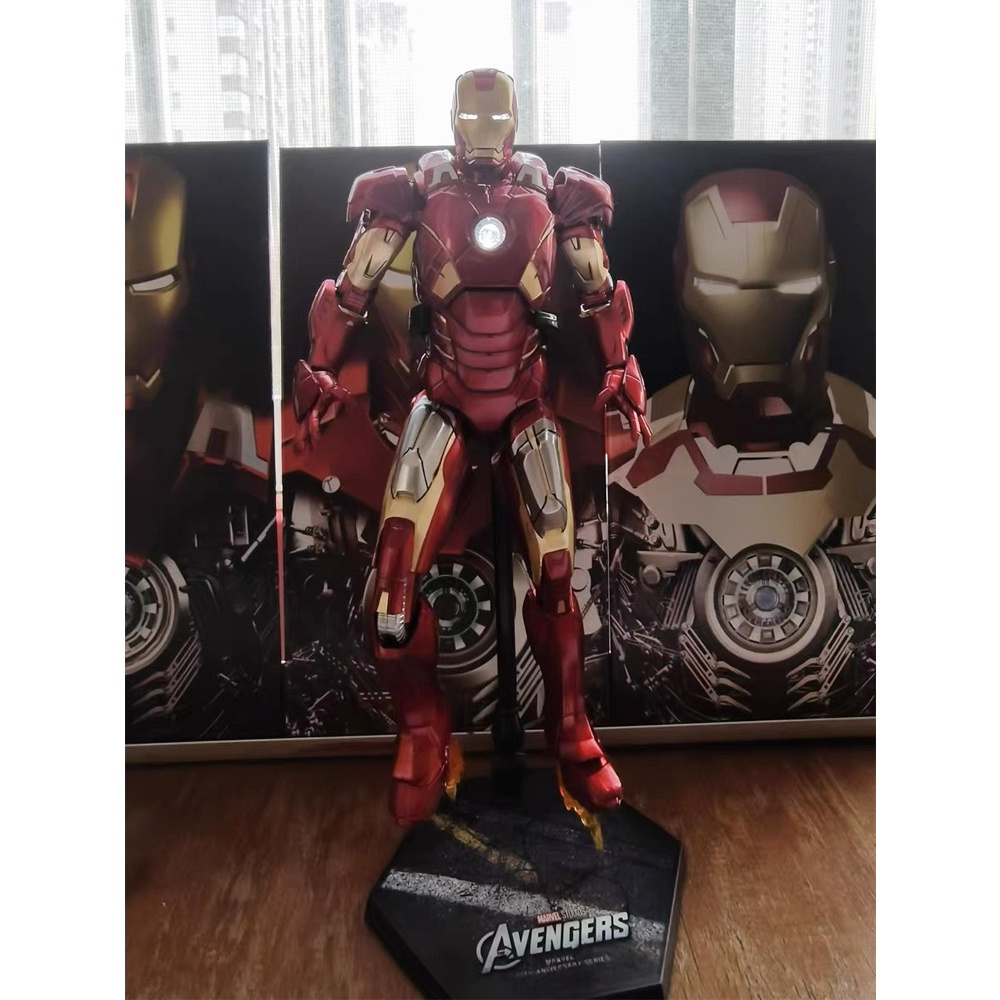 ( Hàng Có sẵn) Mô hình Iron Man Mk7 ZD Toys có LED chính hãng tỉ lệ 1:10