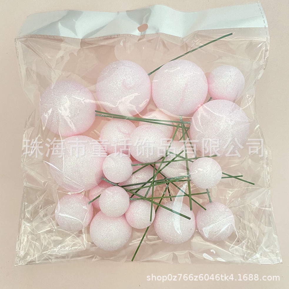 Trang Trí Bánh Kem   gói 20 bi nhựa đủ size cao cấp bóng loáng không trầy sước