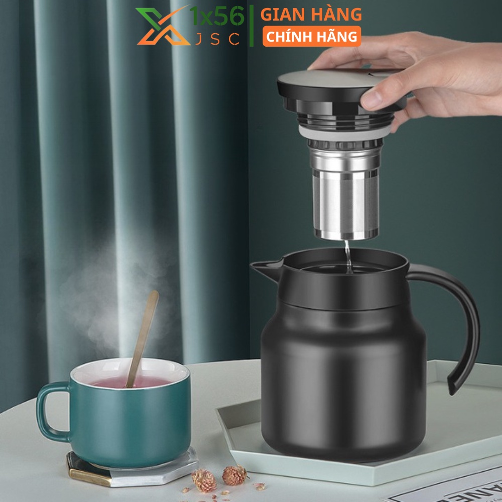 Ấm pha trà giữ nhiệt inox 316 dung tích 1 lít hàng cao cấp - Ca nước giữ nhiệt đựng nước nóng