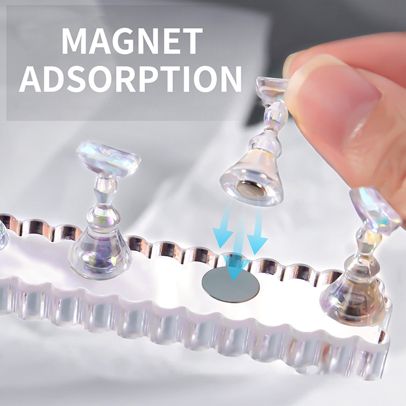 Giá Đỡ Móng Tay Giả Bằng Acrylic Dùng Trưng Bày Tiện Dụng