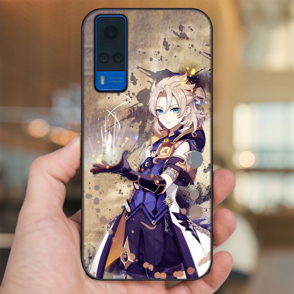 Ốp lưng Vivo Y51 2020, Y53s viền đen in hình Albedo Genshin Impact