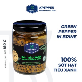 Sốt tiêu xanh ngâm dấm K Pepper Lọ thuỷ tinh 180G