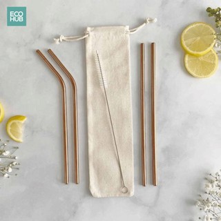  Túi vải Lanh  25x6.5cm  đựng ống hút Inox Tre Cỏ Đũa Muỗng... Organic cotton straw pouch  ECOHUB 