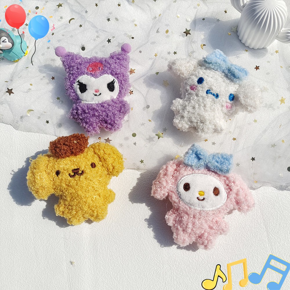 Ghim Cài Túi Xách Hình Hoạt Hình Doly Sanrio mymelody Cinnamon Kuromi Pochacco Pompom Purin