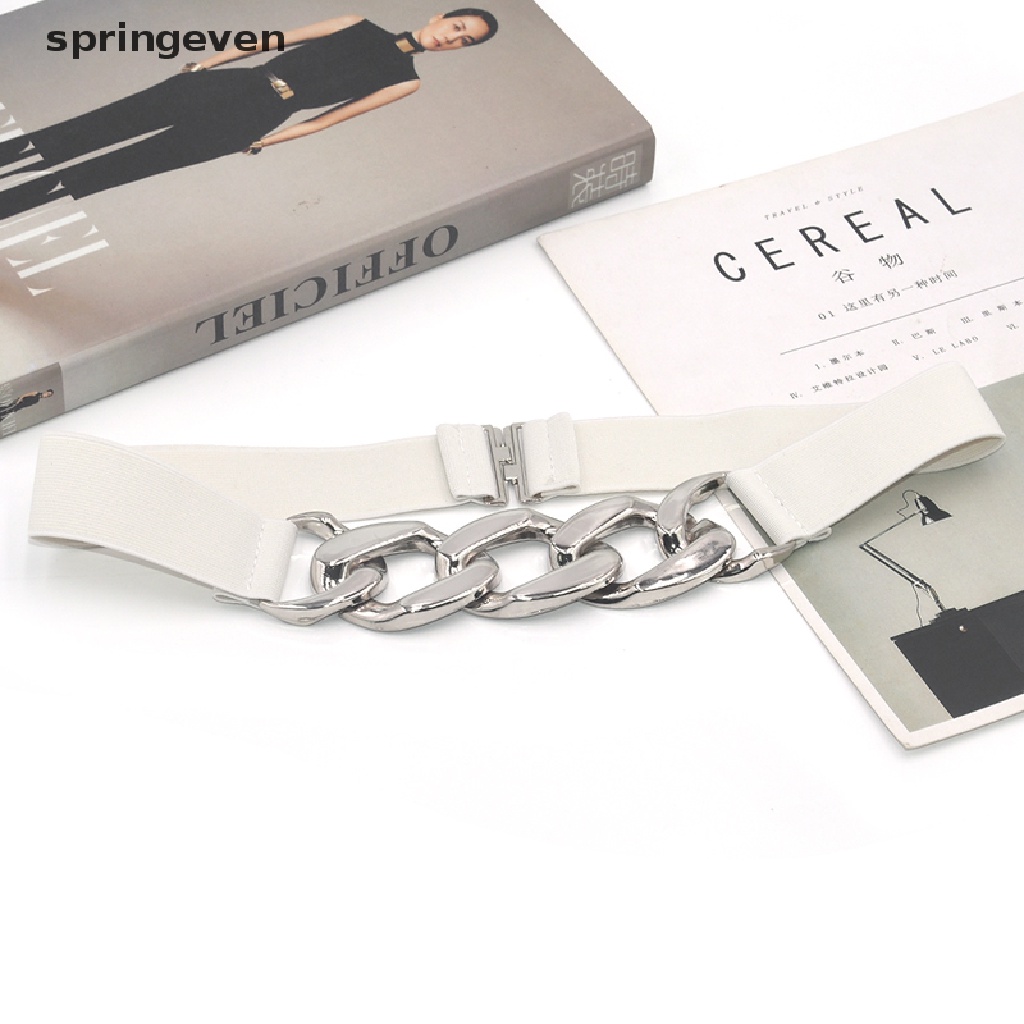 Thắt Lưng Dây Xích Vàng / Bạc Co Giãn Thời Trang Mùa Hè Cho Nữ