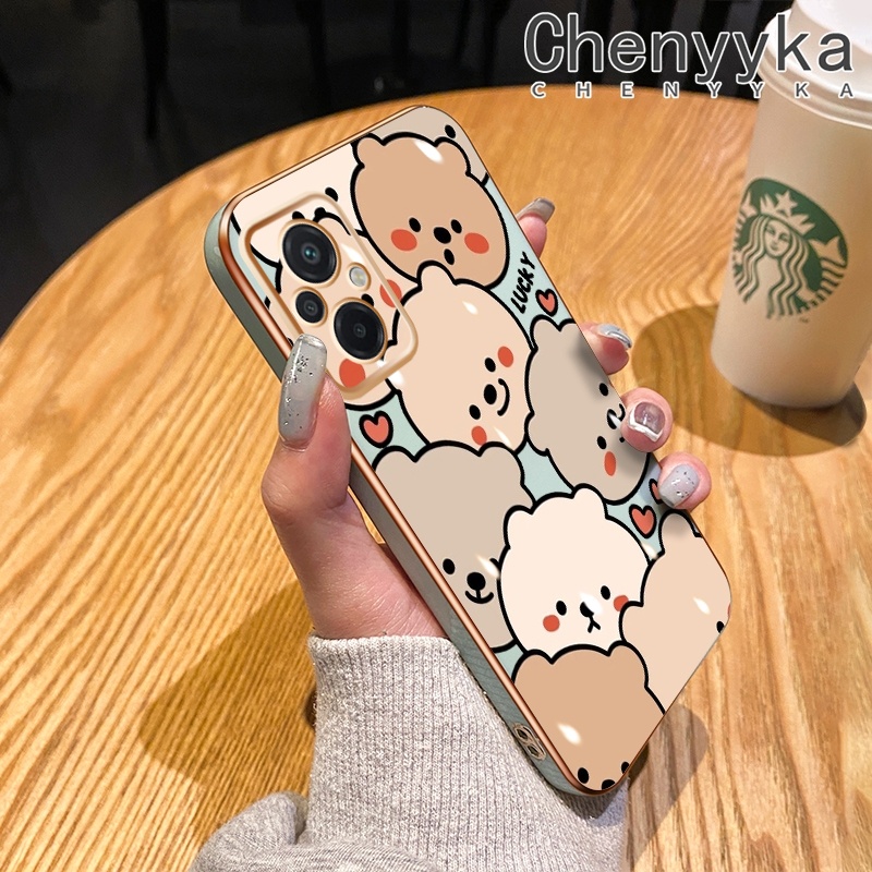 Ốp Điện Thoại Chống Sốc Bảo Vệ Ống Kính Máy Ảnh Hình Gấu May Mắn Cho Xiaomi Poco M5