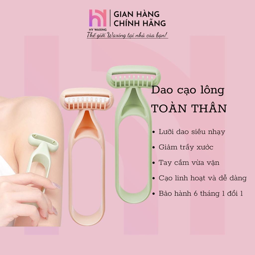 [CHE TÊN] Dao Cạo Lông Tay/ Toàn Thân An Toàn, Tránh Xước Da HY WAXING Thiết Kế Đẹp 10982