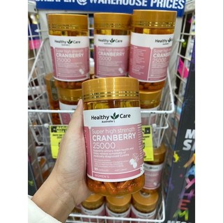 Viên uống hỗ trợ sức khoẻ thận và đường tiết niệu healthy care cranberry 90 viên