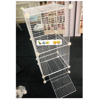 [ TẶNG DÂY RÚT] COMBO Chuồng BỌ Chim, Hamster - Chuồng Lưới Đa Năng Tự Lắp Ghép