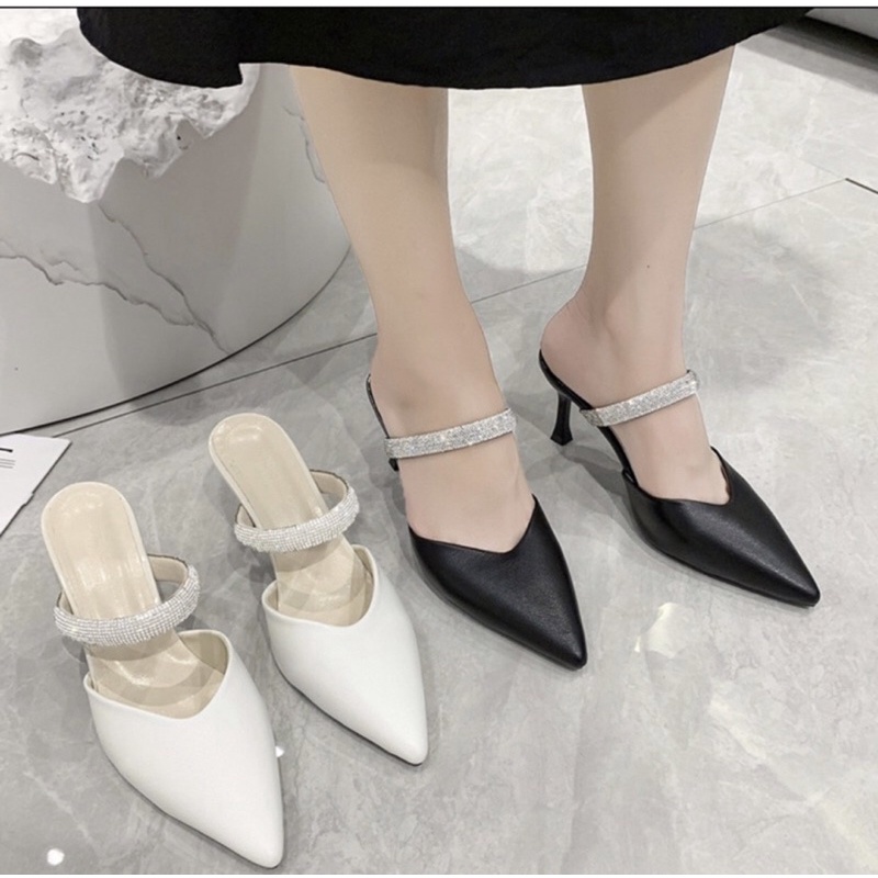 Sục cao gót dây xoàn gót cao 6cm,bigsize 35-43