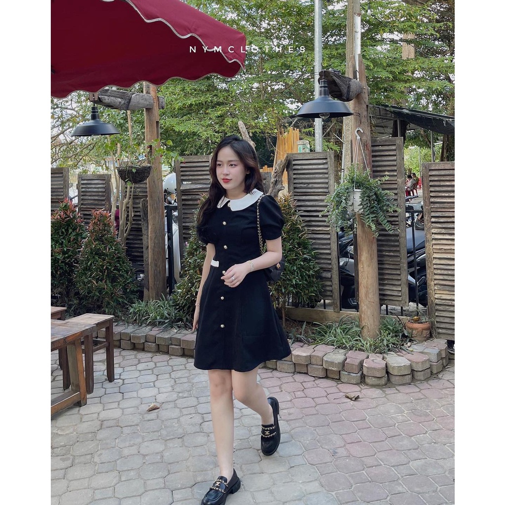 ✿ ĐẦM ĐEN CỔ SEN ✿