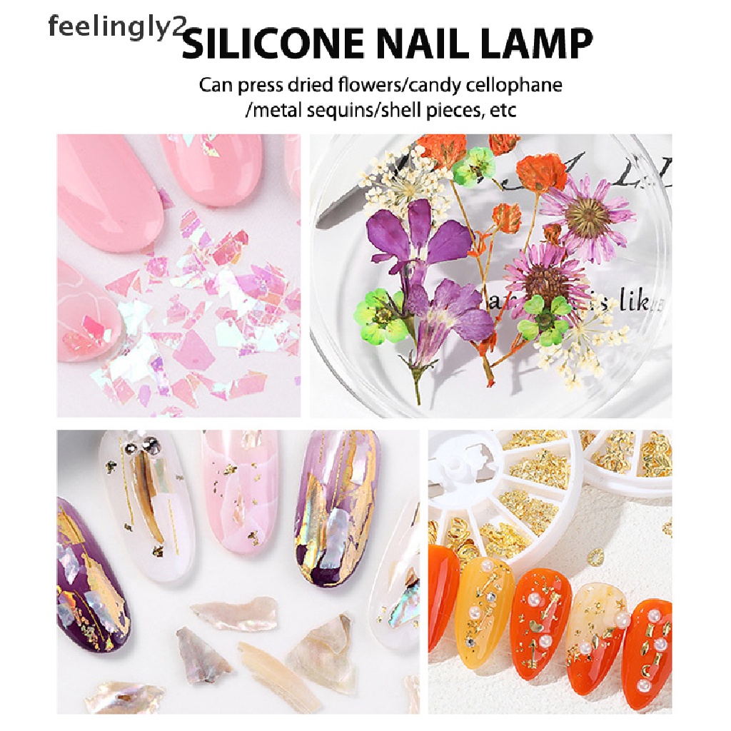 Đèn LED Nhấn Sơn Móng Tay Bằng Silicone Thiết Kế Nhỏ Gọn