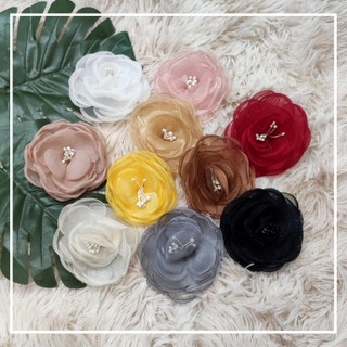 Bông cài áo - trâm cài áo Hoa vải cài áo cao cấp hàng handmade siêu đẹp