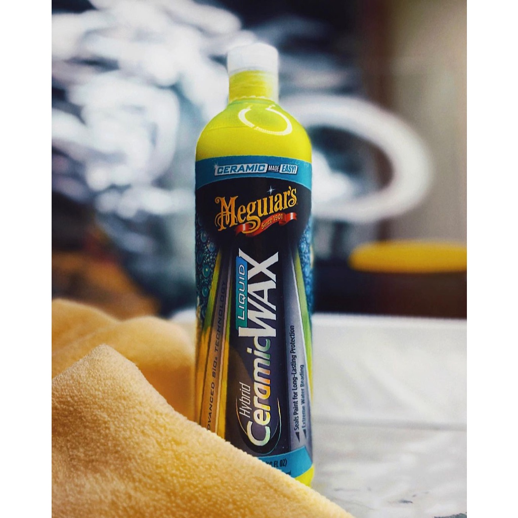 Meguiar's Combo làm đẹp xe tại nhà wax bóng sơn & dưỡng da - Ceramic Liquid Wax & G.C Rich Leather (5 sản phẩm) - CB2208