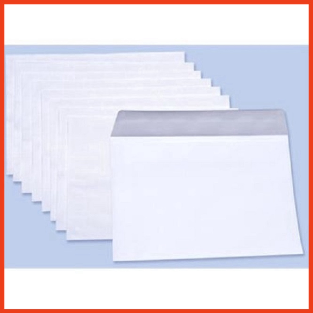 Set 10 chiếc phong bì trắng A5 ĐL 100 ( Kích thước 16*23cm)