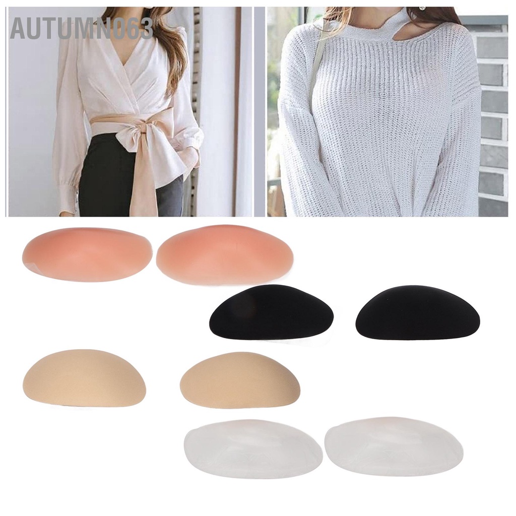 4 Đôi Silicone Miếng Đệm Vai Mềm Mại Thoáng Khí Vô Hình Có Thể Tháo Rời Chống Trơn Trượt Tự Dính Dành  Autumn063