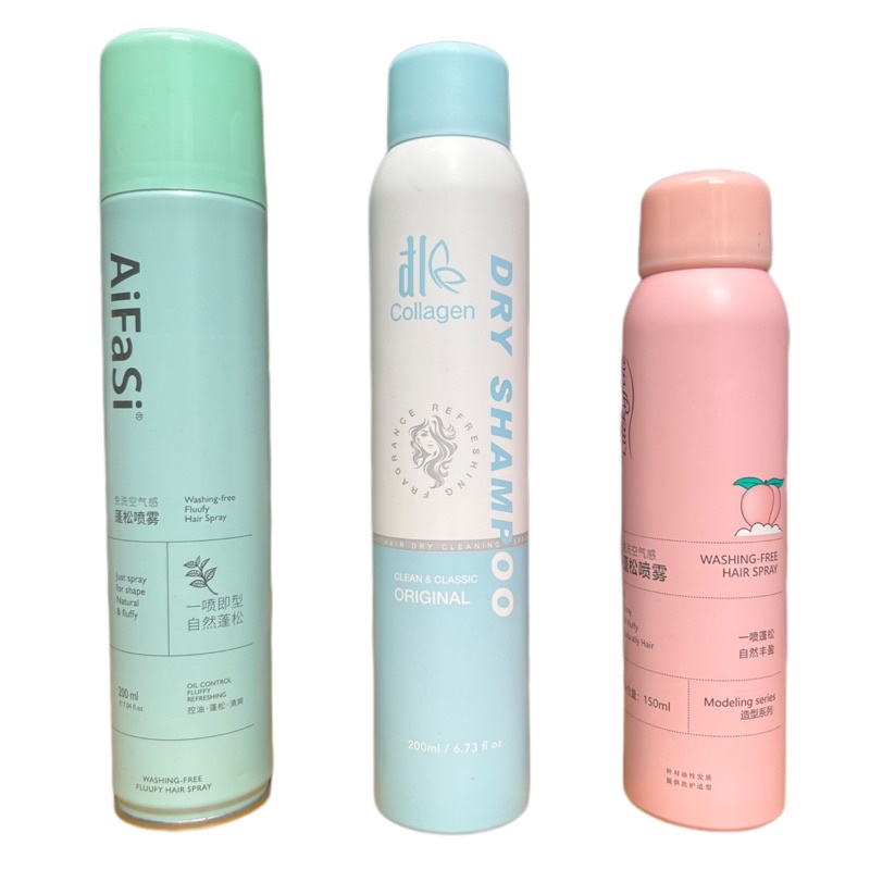 Dầu gội khô chống bết, tạo phồng tóc Washing Free Hair Spray 200ml
