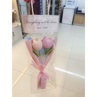 Hoa tulip bằng len
