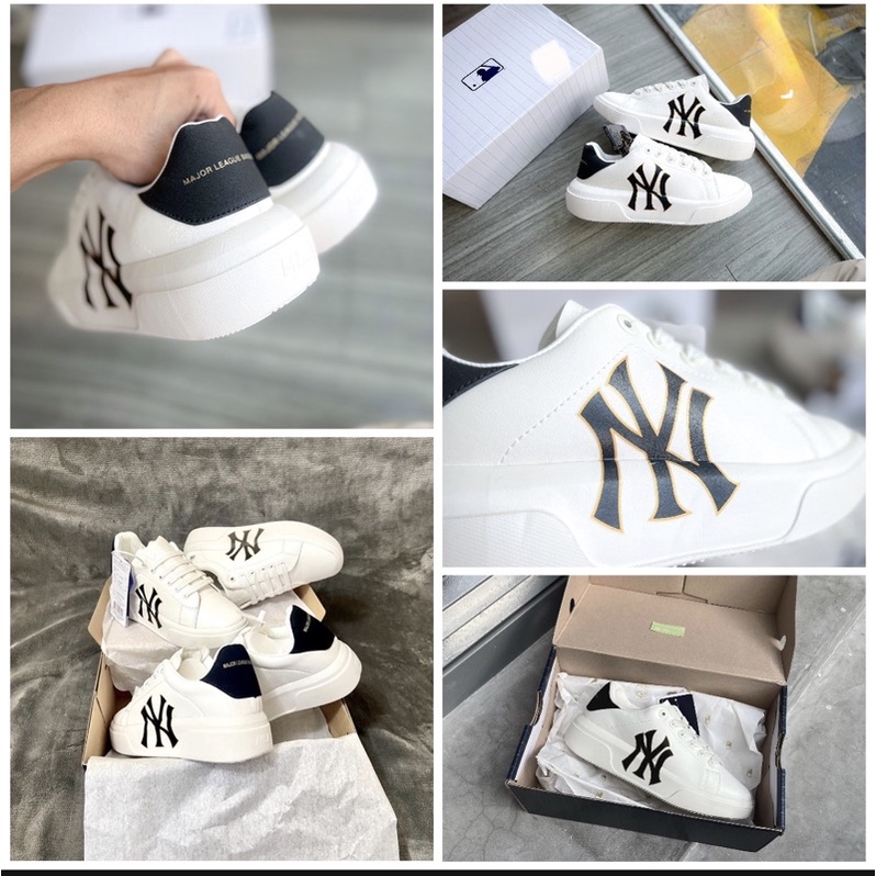 Giày MLB Sneaker Cổ Thấp Chunky Classic logo Yankee.s - Unisex Thương Hiệu Hàn Quốc Chính Hãng,SHOELAB