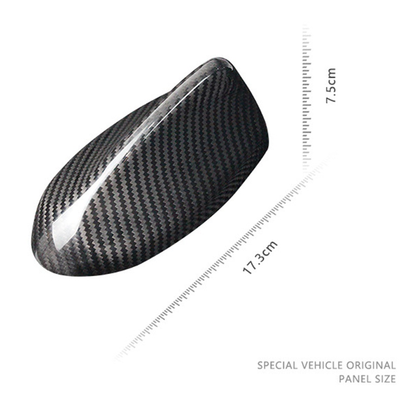 Miếng dán che ăng ten vây cá mập bằng sợi Carbon thật cho phụ kiện Alfa Romeo Giulia Stelvio Trang trí ngoại thất