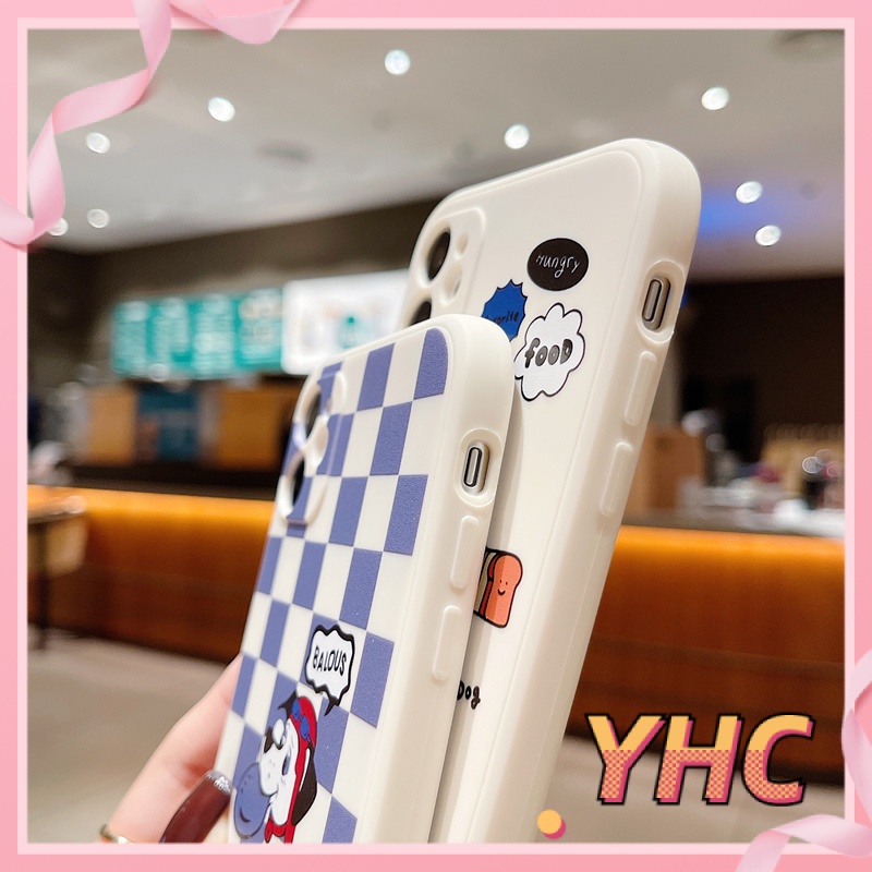 ốp iphone TPU Họa Tiết Kẻ Ô Cún Dễ Thương tương thích iPhone 6s 6splus 7 7plus 8 8plus X XS XSMAX 11 12 Pro Max Plus Promax-968