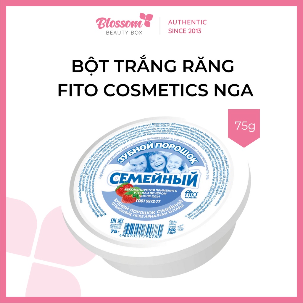 75g - Bột trắng răng Fito Cosmetics Nga