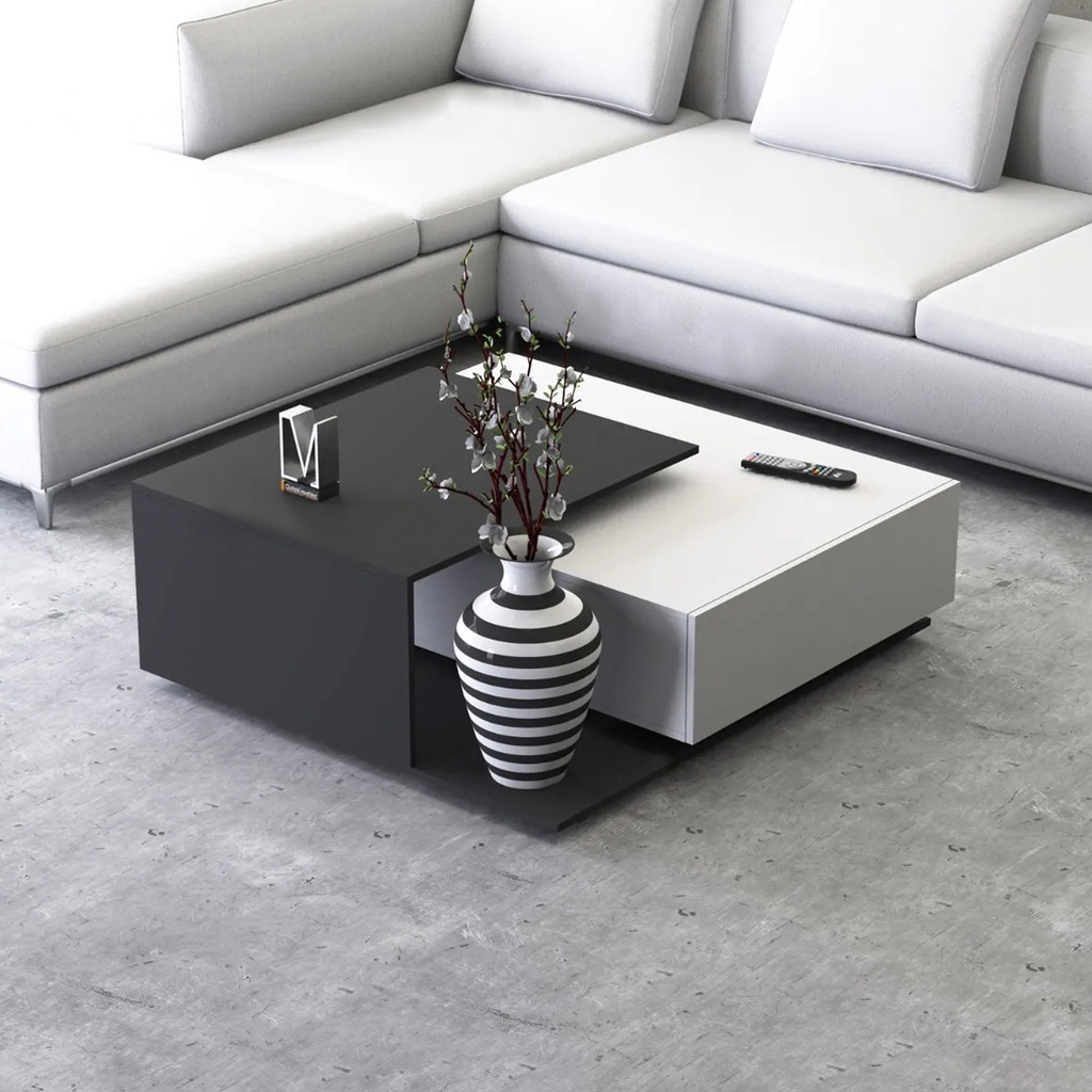 Bàn trà, bàn sofa, bàn trà vuông, thiết kế lạ mắt, phong cách Bắc Âu MINN_TT041