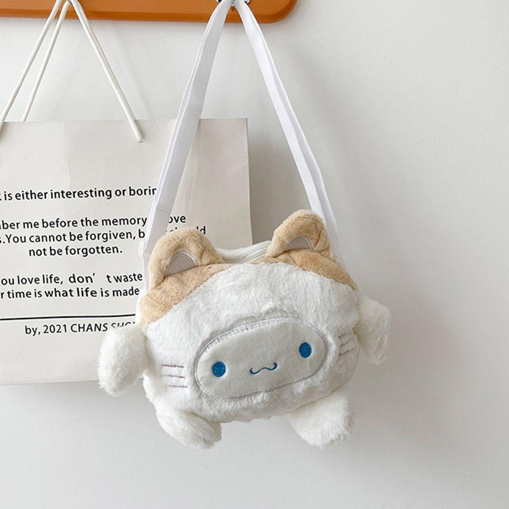 FALLFORBEAUTY Túi Xách Tay Nhỏ Dễ Phối Đồ Họa Tiết Cinnamoroll Dog Kulomi MY Melody Dễ Thương Cho Nữ