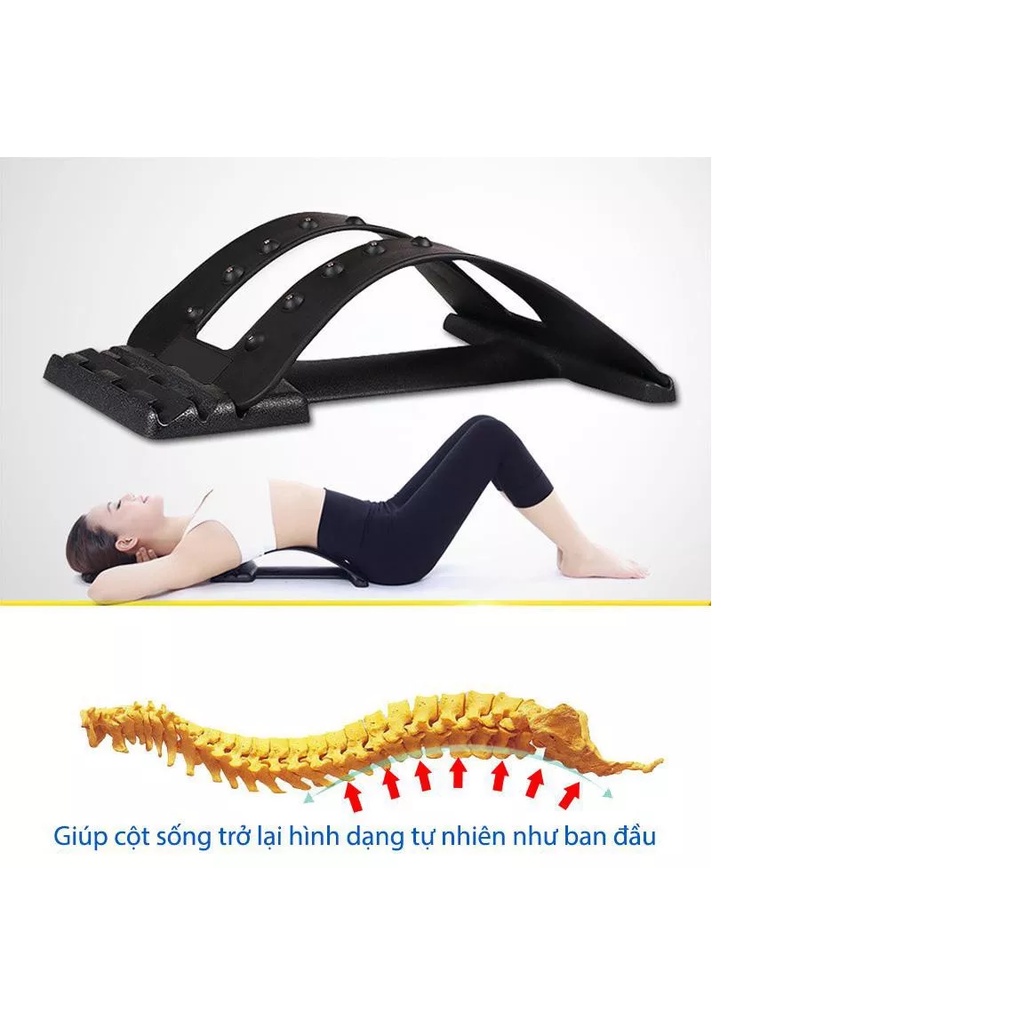 Khung massage lưng hỗ trợ tập lưng, mát xa lưng điều trị - Khung nắn chỉnh cột sống lưng, hỗ trợ điều trị thoát vị đĩa đ