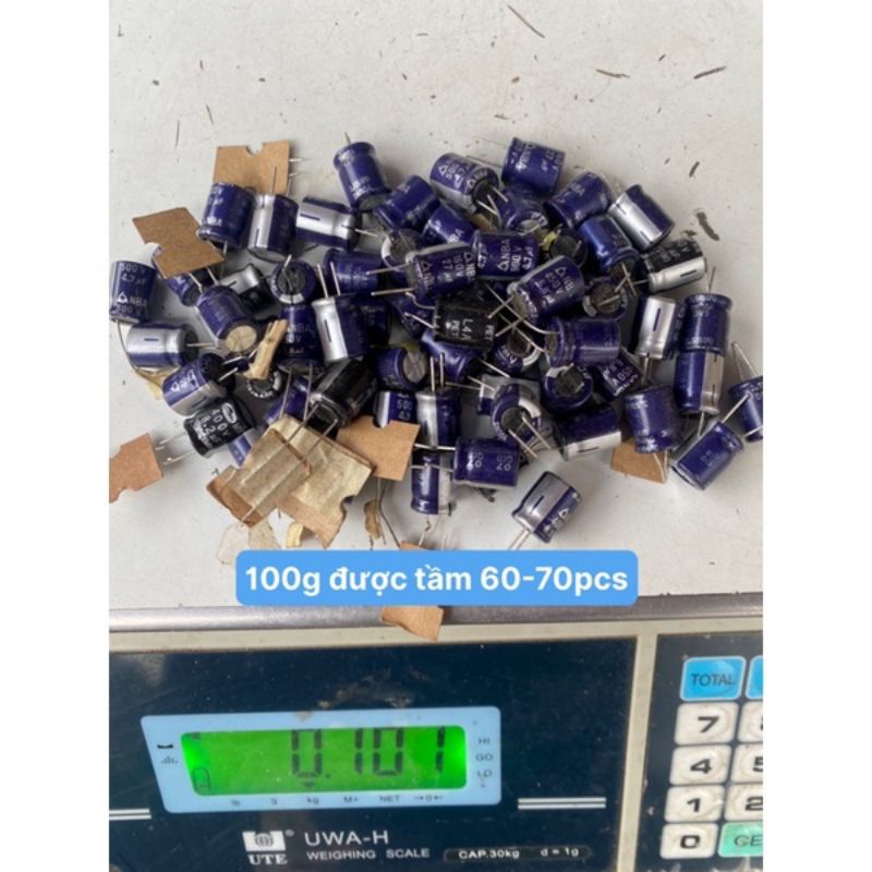 Tụ mới cắt chân thanh lí công ty 25v 35v 50v 400v 450v 500v