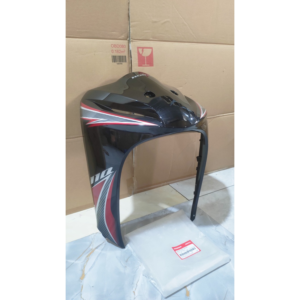 Bộ ốp trước - quây nạ trước HONDA WAVE RS110 năm 2013 màu Đỏ đen. *R340* 64200K03V20ZC