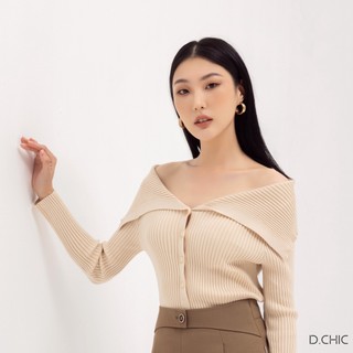 Áo len dài tay cổ bẻ D.CHIC MS: 188088