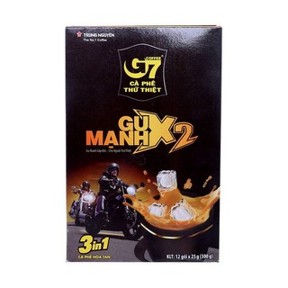 Cà phê g7 gu mạnh x2 3in1 12 gói x 25g