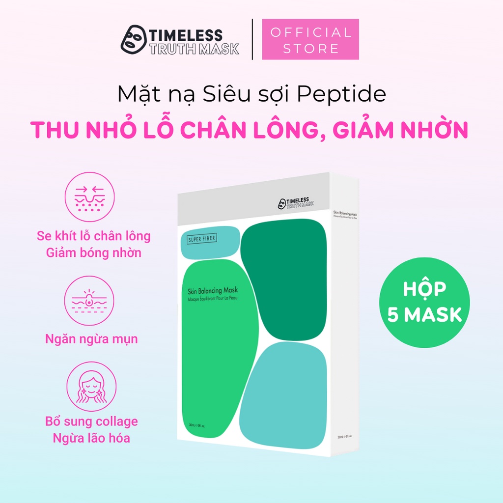 Mặt nạ Lụa Peptide se khít lỗ chân lông Timeless Truth Mask (Hộp 5 tấm x 30ml)