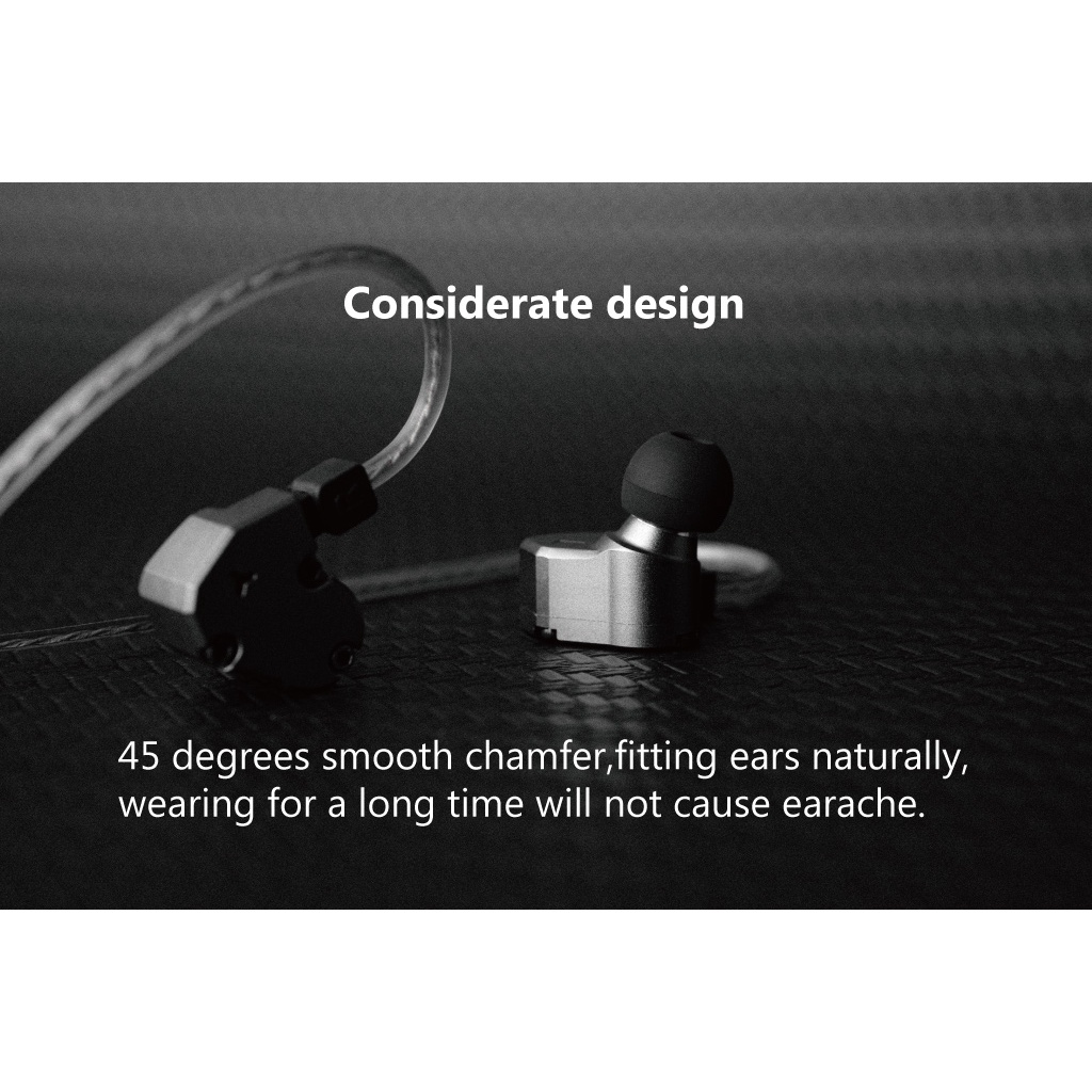 Tai Nghe Nhét Tai TINHIFI C2 Mech Warrior LCP PU Có Dây Cáp Mạ Vàng 0.78 2pin