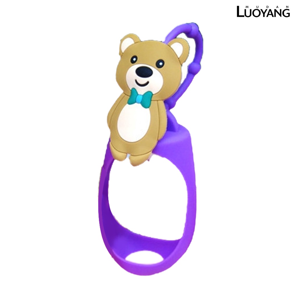 Vỏ Bảo Vệ Chai Nước 50ml Có Móc Khóa Hình Gấu Dễ Thương