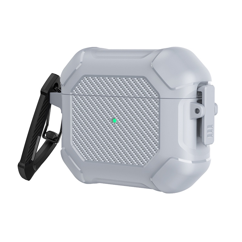 Vỏ Bảo Vệ Hộp Sạc Tai Nghe AirPods Pro 2 Gen 2022 Apple Air Pod 3 Pro Bằng Sợi Carbon 1 / 2