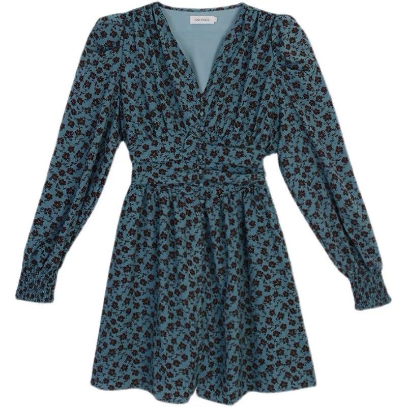 Đầm Chiffon Ngắn Tay Dài Dệt Kim Hoa Hướng Dương Tình Yêu Đầu Tiên