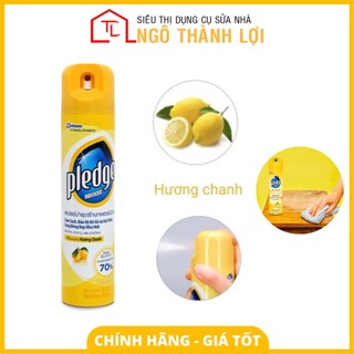 Chai xịt bóng gỗ Pledge 330ml - Bình xịt làm sạch và đánh bóng, bảo vệ gỗ, nội thất