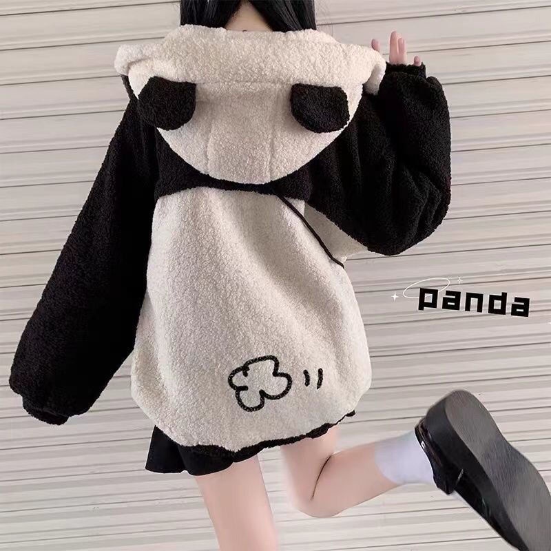 Áo khoác bông gấu trúc siu đáng yêu