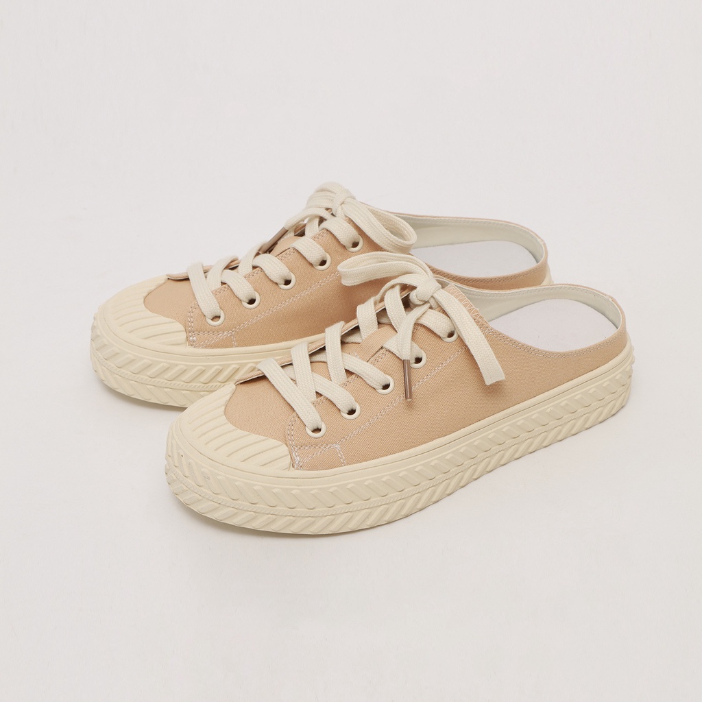 Giày Thể Thao Vải Bạt Cổ Thấp Thời Trang Hàn Cho Nữ