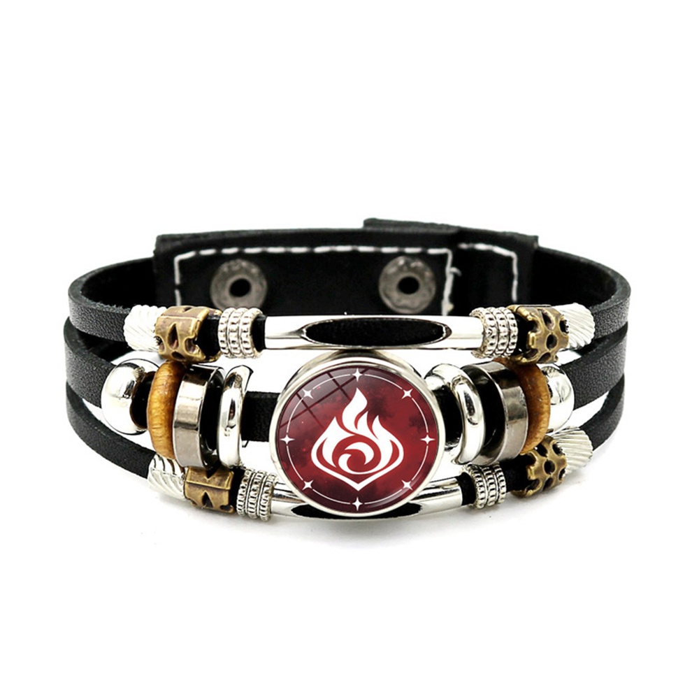 Vòng Tay Da Phát Sáng Trong Bóng Tối Nhiều Lớp Họa Tiết Anime Cho Nam