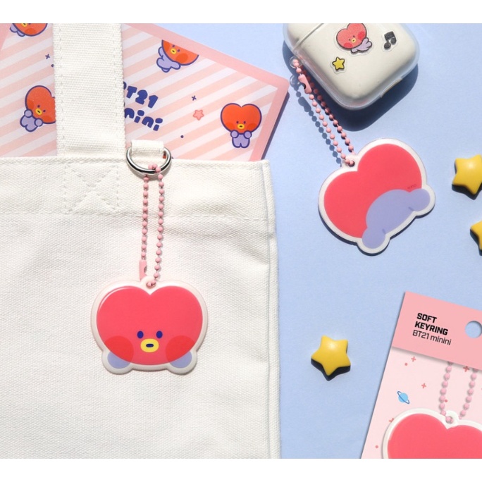 Móc Khóa Mềm Mại In Hình Nhân Vật Bt21