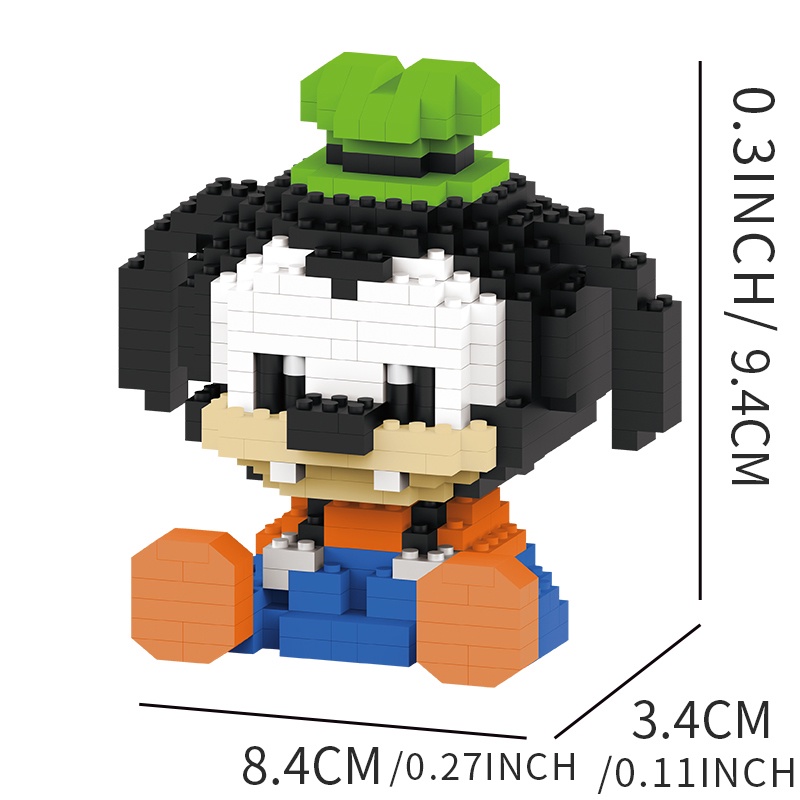 1-Bộ đồ chơi xếp hình Disney/ Lina Belle/ Mickey Minnie/ Goofy đa dạng tùy chọn dễ thương cho bé