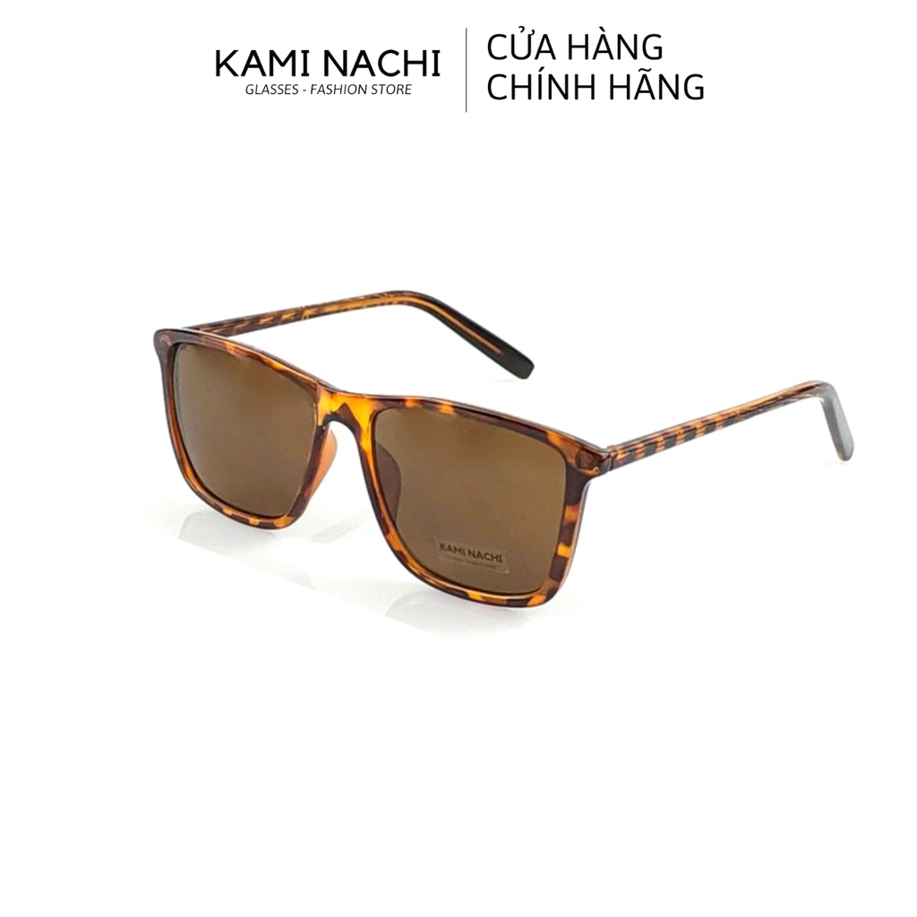 Kính mát chữ V thời trang KAMI NACHI, tròng kính chống lóa, chống chói, phong cách Unisex KMATV - MAT