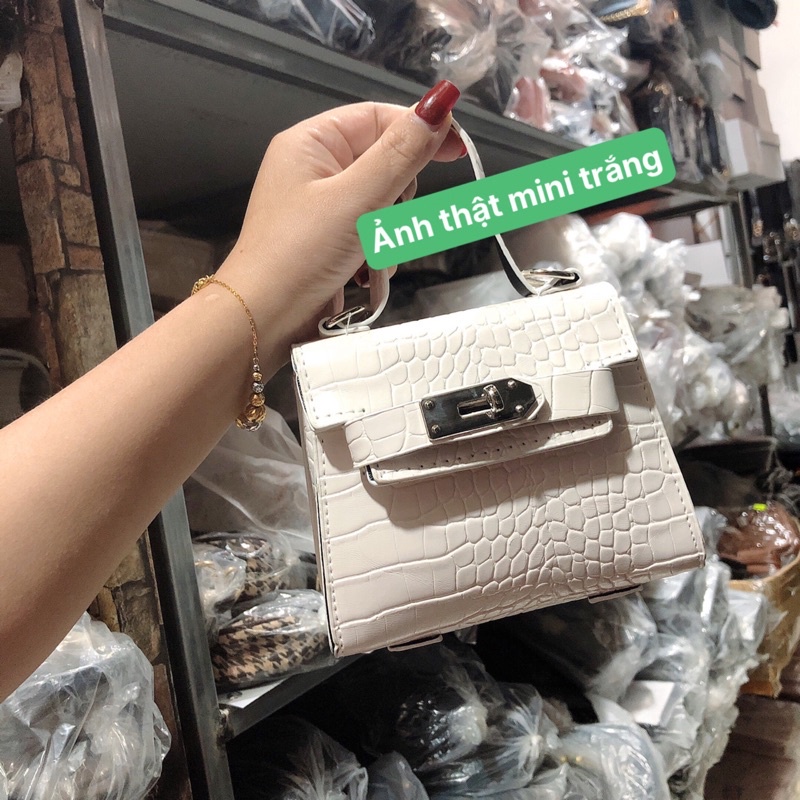 Túi xách hm size 20 da rắn đeo chéo mini dễ thương, túi xách đẹp VG652