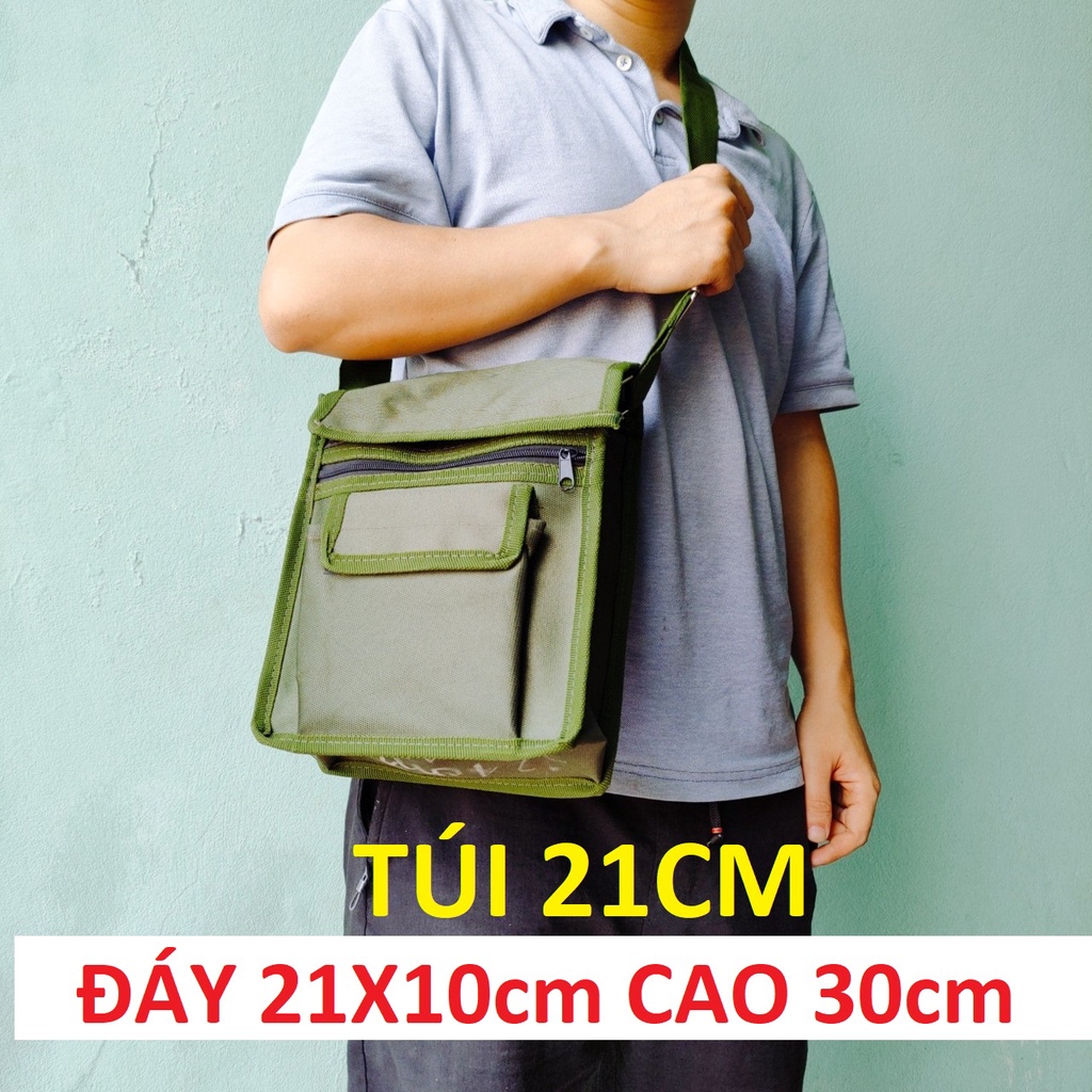 combo túi đồ nghề 21cm+ túi đeo hông cao cấp, túi đựng đồ nghề cho thợ điện, thợ mộc, điện lạnh